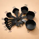 10 Pcs Measuring Cups & Spoons Set for Baking & Kitchen