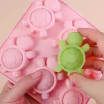 6 Cavity Turtle Shaped Silicone Mould for Chocolate, Fondant, Candle & Soap
