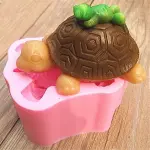 3D Turtle Shaped Silicone Mould Style 2 for Fondant, Chocolate, Candle & Soap