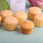 3D Cupcake Muffin Silicone Mould Style 2 for Fondant, Candle & Chocolate