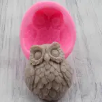 3D Owl Silicone Mould for Fondant, Chocolate, Candle & Soap Making