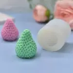 3D Strawberry Silicone Mould Style 2 for Fondant, Chocolate, Candle & Soap