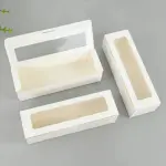 10 Pcs Rectangular Pastry Cookie Window Box for Cakes, Cookies & Desserts