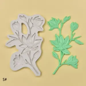 Magnolia Flower Silicone Mould for Fondant, Chocolate, Candle & Soap