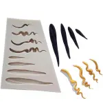 Girl Doll Hair Silicone Mould for Fondant, Chocolate, Candle & Resin