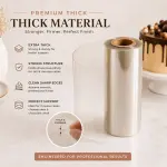 8 cm Clear Acetate Cake Collar Roll for Chocolate, Mousse & Cake Decoration (185g)