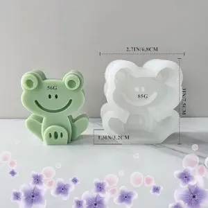 3D Cute Frog Silicone Mould for Chocolate, Candle, Soap & Resin