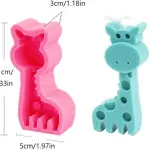 3D Cute Giraffe Silicone Mould for Chocolate, Candle, Soap & Resin