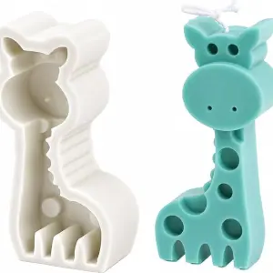 3D Cute Giraffe Silicone Mould for Chocolate, Candle, Soap & Resin