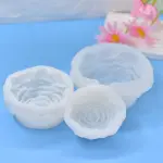 3 Pcs Peony Candle Silicone Mould Set for Candle, Chocolate & Resin
