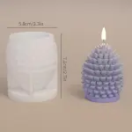 3D Christmas Pinecone Silicone Mould for Candle, Soap & Resin