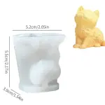 3D Cat Silicone Mould Small Size for Candle, Soap & Resin