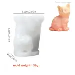 3D Cat Silicone Mould Large Size for Candle, Soap & Resin