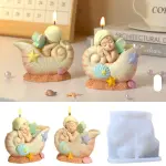 3D Conch Angel Silicone Mould for Candle, Soap & Resin