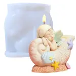 3D Conch Angel Silicone Mould for Candle, Soap & Resin
