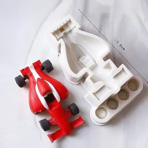 3D Racing Sports Car Silicone Mould for Fondant, Chocolate, Candle & Resin
