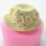 3D Lady Hat Silicone Mould for Fondant, Chocolate, Candle & Resin