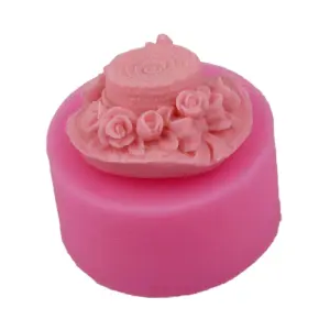 3D Lady Hat Silicone Mould for Fondant, Chocolate, Candle & Resin