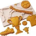 Football Trophy Jersey Theme Silicone Mould for Fondant & Chocolate
