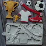 Football Trophy Jersey Theme Silicone Mould for Fondant & Chocolate