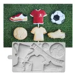 Football Trophy Jersey Theme Silicone Mould for Fondant & Chocolate