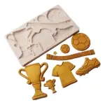 Football Trophy Jersey Theme Silicone Mould for Fondant & Chocolate