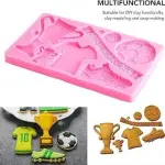 Football Trophy Jersey Theme Silicone Mould for Fondant & Chocolate