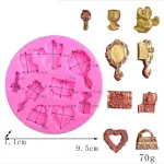 Makeup Dress Up Theme Silicone Mould for Fondant & Chocolate