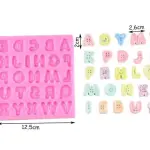 Alphabet Button Theme Silicone Mould for Fondant & Chocolate