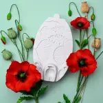 Pro Poppy Flower & Leaf Silicone Mould for Fondant, Chocolate & Gum Paste