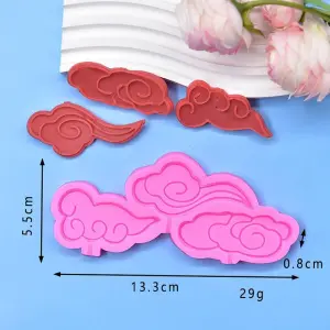 Cloud Silicone Mould Style 10 for Fondant, Chocolate & Cake Decoration
