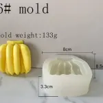 3D Banana Bunch Silicone Mould for Chocolate, Candle, Soap & Resin