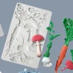 Vegetable Silicone Mould – Carrot, Beet, Onion & Mushroom