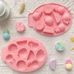 Fruit Silicone Mould – Watermelon, Strawberry & Lemon for Chocolate, Soap & Resin