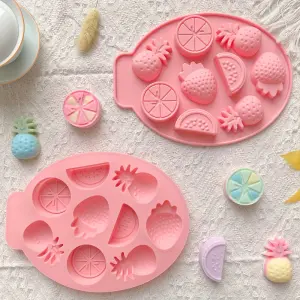 Fruit Silicone Mould – Watermelon, Strawberry & Lemon for Chocolate, Soap & Resin