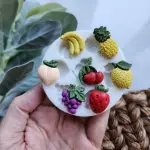 Fruit Silicone Mould – Banana, Apple & Strawberry for Chocolate, Soap & Resin