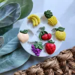 Fruit Silicone Mould – Banana, Apple & Strawberry for Chocolate, Soap & Resin