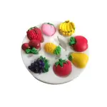 Fruit Silicone Mould – Banana, Apple & Strawberry for Chocolate, Soap & Resin