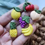 Fruit Silicone Mould – Banana, Apple & Strawberry for Chocolate, Soap & Resin