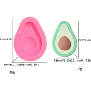 Avocado Silicone Mould Style 2 for Fondant, Chocolate, Candle & Soap