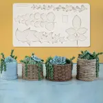 Leaf Succulent Theme Silicone Mould for Fondant & Chocolate