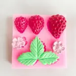 Strawberry Theme Silicone Mould for Fondant, Chocolate & Cake Decoration