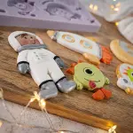 Outer Space Rocket Astronaut Theme Silicone Mould for Fondant & Chocolate