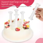 Cake Supporting Pillars Roman Column Cake Stand Supports – Pack of 4 (Large)