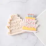 Happy Birthday Cake Theme Silicone Mould for Fondant & Chocolate