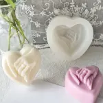 Heart Hand in Hand Silicone Mould for Candle, Soap, Chocolate & Resin