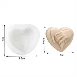 Heart Hand in Hand Silicone Mould for Candle, Soap, Chocolate & Resin