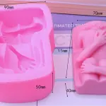 Lovers Hugging Body Silicone Mould for Fondant, Chocolate, Candle & Resin