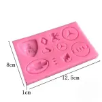 Car Logo Silicone Fondant Mould