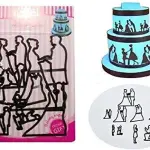 9 Pcs Wedding Couple Silhouette Cutter Set